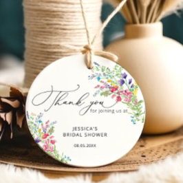 Para Lembrancinhas Etiquetas de Favor de Chá de Noiva de Flores Silve