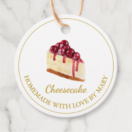 Para Lembrancinhas Etiquetas de Favor de Cheesecake de Dessert Caseir
