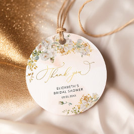 Para Lembrancinhas Etiquetas de Favor de Chuveirinho de Noiva Floral 