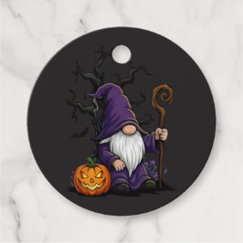 Para Lembrancinhas Etiquetas de Favor de Gnome de Halloween