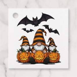 Para Lembrancinhas Etiquetas de Favor de Gnome de Halloween