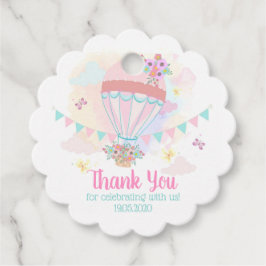 Para Lembrancinhas Etiquetas de Favor do Balão de Ar Quente / Obrigad