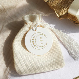 Para Lembrancinhas Etiquetas de Favor do Casamento Celestial do Monog