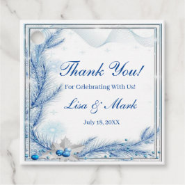 Para Lembrancinhas Etiquetas de Favor do Casamento de Natal de Pine A