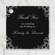 Etiquetas de Favor do Casamento Floral do Ornament