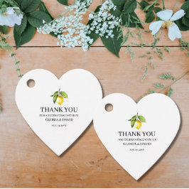 Para Lembrancinhas Etiquetas de Favor do Casamento Moderno de Lemon A