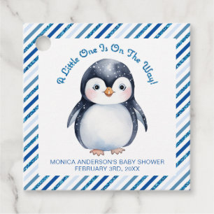 Para Lembrancinhas Etiquetas de Favor do Chá de fraldas Pinguim - Inv