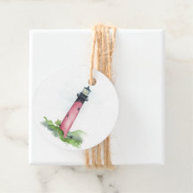 Etiquetas de Favor do Farol de Júpiter de Aquarela