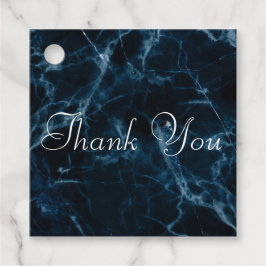 Para Lembrancinhas Etiquetas de Favor do Marble Azul Contemporâneo