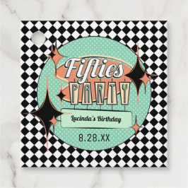 Para Lembrancinhas Etiquetas de Favor do Partido Anos 50 do Século mé