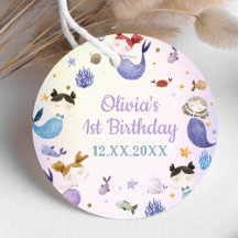 Etiquetas de Favor do Partido do primeiro aniversa