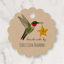 Etiquetas de Favor Feitas à Mão Personalizadas