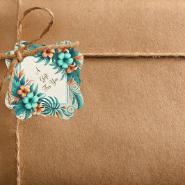 Para Lembrancinhas Etiquetas de favorecimento da iridescência tropica