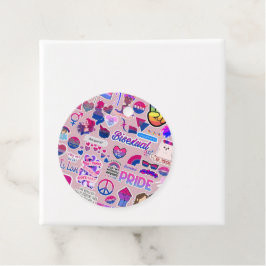 Para Lembrancinhas Etiquetas de favoritos LGBTQ