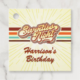 Para Lembrancinhas Etiquetas de Favoritos Noturnos do anos setenta