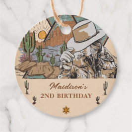 Para Lembrancinhas Etiquetas de Festa de aniversário de Cowgirl Ocide