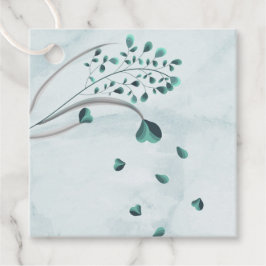 Para Lembrancinhas etiquetas de folhagem azul-lacrimogênea