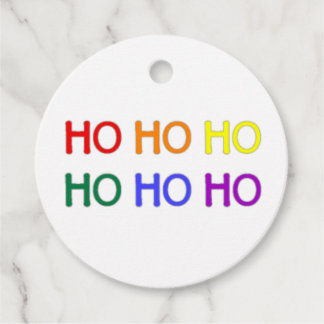 Para Lembrancinhas Etiquetas de Presente Arco-íris Ho Ho Ho