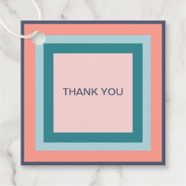 Para Lembrancinhas Etiquetas de presente de agradecimento, quadrados 