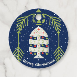 Para Lembrancinhas Etiquetas de Presente de Natal com Charme Antigo