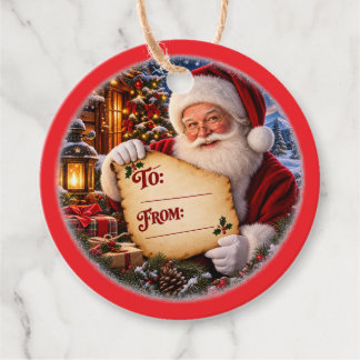 Para Lembrancinhas Etiquetas de Presente de Natal do Papai Noel