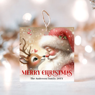 Para Lembrancinhas Etiquetas de Presente de Natal no Estilo Desenho A