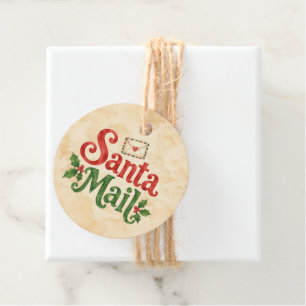 Para Lembrancinhas Etiquetas de Presente Natal Correio do Papai Noel