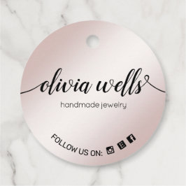 Para Lembrancinhas Etiquetas de suspensão de script de assinatura Dou