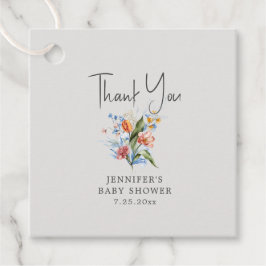 Para Lembrancinhas Etiquetas Favoráveis ao Chá de fraldas Floral Colo