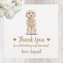 Etiquetas Personalizadas de Casamento de Cachorro
