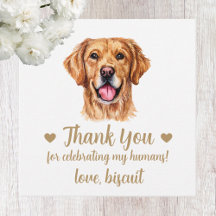Etiquetas Personalizadas de Casamento de Cachorro