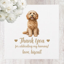 Etiquetas Personalizadas de Casamento de Cachorro