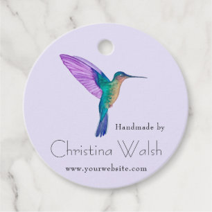 Para Lembrancinhas Etiquetas personalizadas de favoritos do Hummingbi