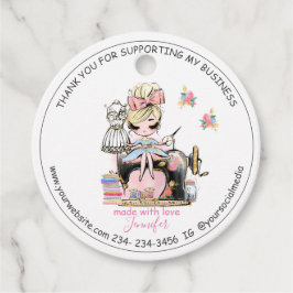 Para Lembrancinhas Faça A Costura Agradece-Lhe As Etiquetas De Favor 