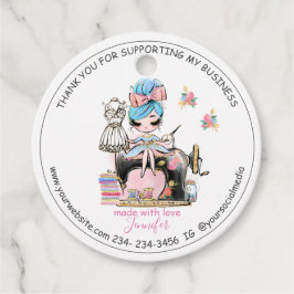 Para Lembrancinhas Faça A Costura Agradece-Lhe As Etiquetas De Favor 