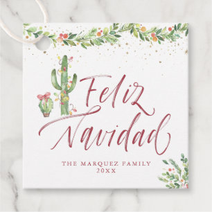 Para Lembrancinhas Feliz Navidad Etiquetas de Presente de Natal