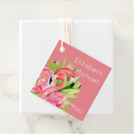 Para Lembrancinhas Flamingos Tropicais Favorecem Etiquetas de Embalag