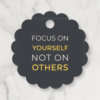 Para Lembrancinhas Foco em si mesmo etiquetas de favor