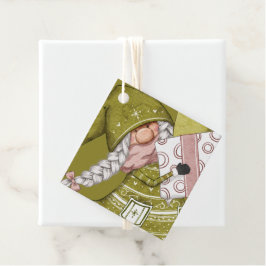 Para Lembrancinhas Gnomo de Natal com Etiquetas de Favoritos de prese