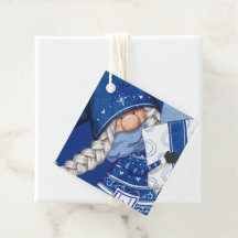 Gnomo de Natal com Etiquetas de Favoritos de prese