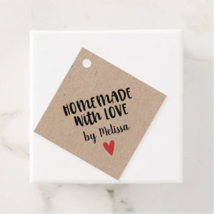 Para Lembrancinhas Homemade Personalizada De Kraft Com Etiquetas De P