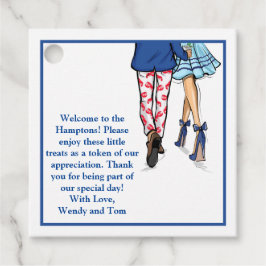 Para Lembrancinhas Marinho de Casal de Etiquetas de Boas-vindas do Ho