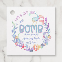 Para Lembrancinhas Mermaid Girls são as etiquetas da bomba, a etiquet