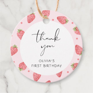 Para Lembrancinhas Morango Obrigado Berry Favor, Etiquetas De Present