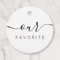Nossas Etiquetas de Favorito de Saco de Boas-Vinda