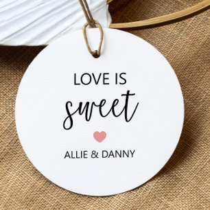 Para Lembrancinhas O amor é as Etiquetas Doce do Presente, Casamento