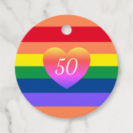 Para Lembrancinhas Orgulho gay 50 Etiquetas de Favor de Aniversário F