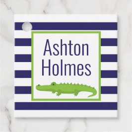 Para Lembrancinhas Rugby Stripes Alligator Favorecem Etiquetas de Pre