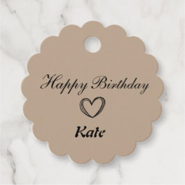 Para Lembrancinhas simples etiquetas clássicas de presente de anivers