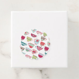 Para Lembrancinhas Tea Cups Moderno Vintage Favorecendo Etiquetas